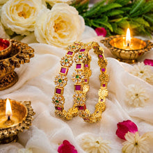 Premium AD Stone Designer Bangles Pair
