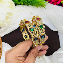 Premium AD Stone Designer Bangles Pair