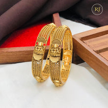 Traditional Gold Lakshmi Bangles | Bridal Temple Jewellery | New Arrival