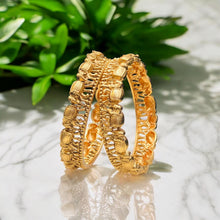 Traditional Antique Gold Bangles Set for Women