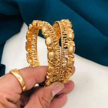 Traditional Antique Gold Bangles Set for Women