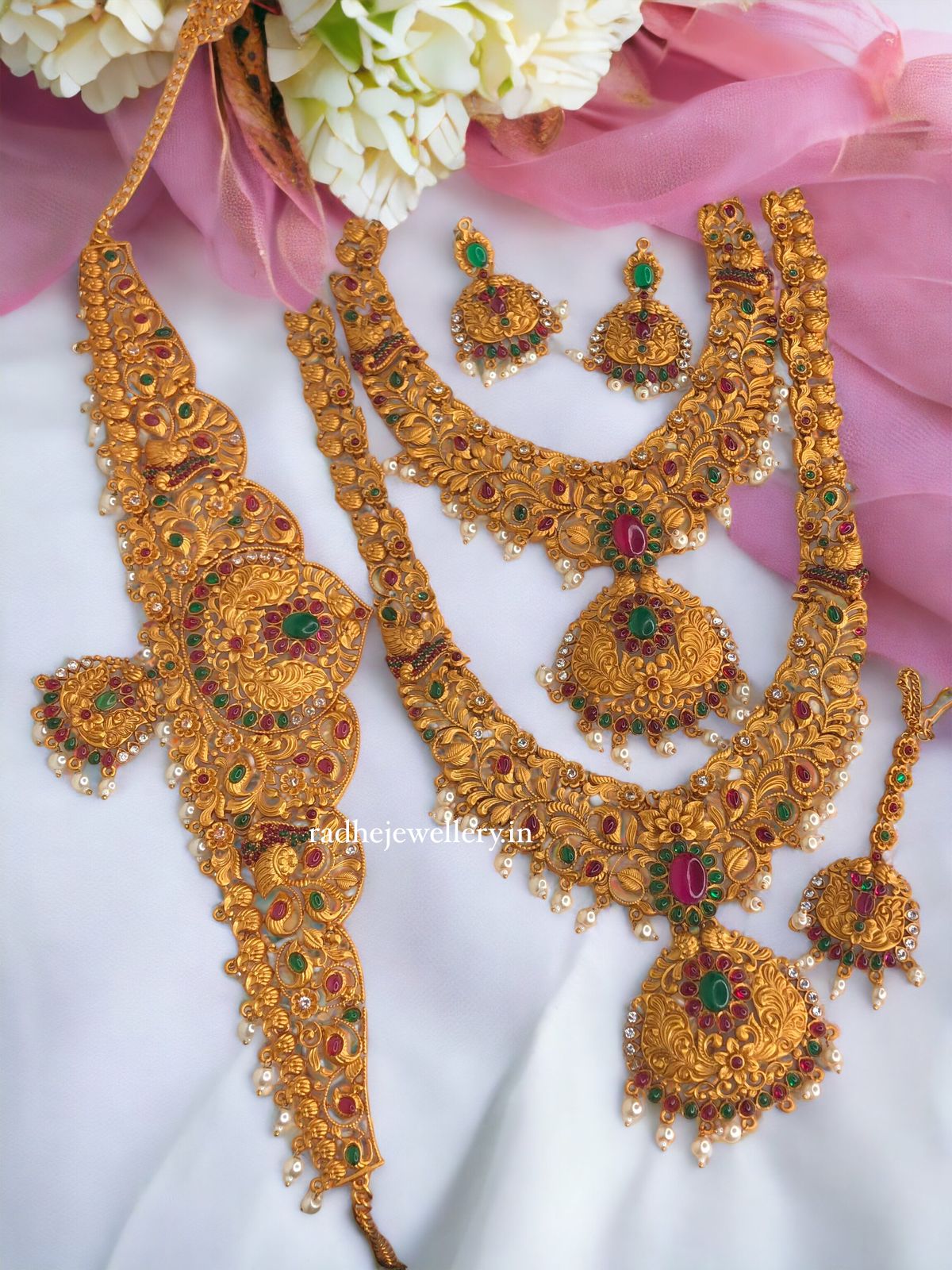 Maharani jewellery set / Semi Bridal Jewellery / Bridal jewellery set