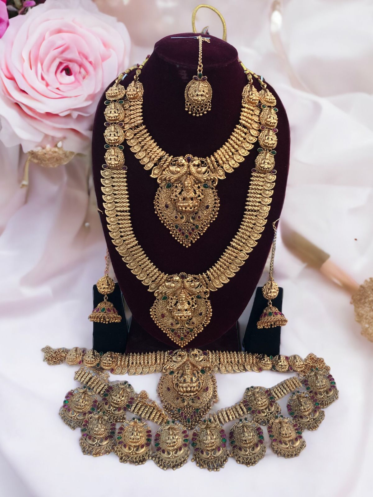 Kerala Bridal Jewellery Sets - South India jewellery Set