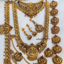 Beautiful Laxmi Design Bridal Wedding/High Quality Brass Premium Quality Jewellery Set For The Indian Bride Dulhan/gift for her