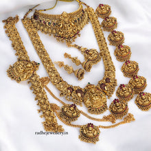 Beautiful Laxmi Design Bridal Wedding/High Quality Brass Premium Quality Jewellery Set For The Indian Bride Dulhan/gift for her