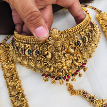 Beautiful Laxmi Design Bridal Wedding/High Quality Brass Premium Quality Jewellery Set For The Indian Bride Dulhan/gift for her