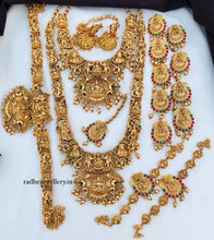 Beautiful Laxmi Design Matte Gold Polish Temple Design Temple Jewellery Wedding wear Dulhan Set
