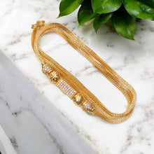Elegant MOP Chain ✨ Multicolor Stone Gold Finish Necklace | Traditional Daily Wear Jewellery
