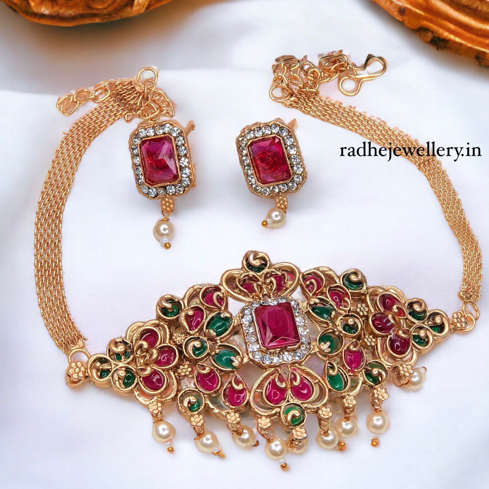 Wonderful Latest Gold Necklace Designs Antique Jewellery