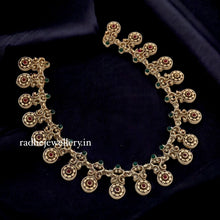 gold Ruby Stone necklace for women