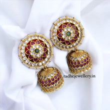 Marvelous Kemp Stones Jhumkas