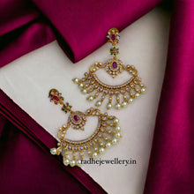 Beautiful Antique Ad stone Earrings