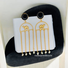 Beautiful Brass Gold Earring Gemstone Statements,Indian Earrings