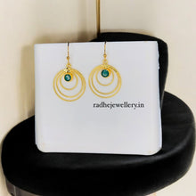 Beautiful Brass Gold Earring Gemstone Statements,Indian Earrings