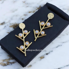 Beautiful Brass Gold Earring Gemstone Statements,Indian Earrings