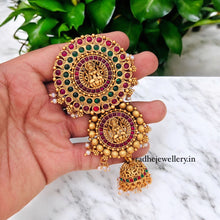 Gold Finish Lakshmi Devi Jada Billa