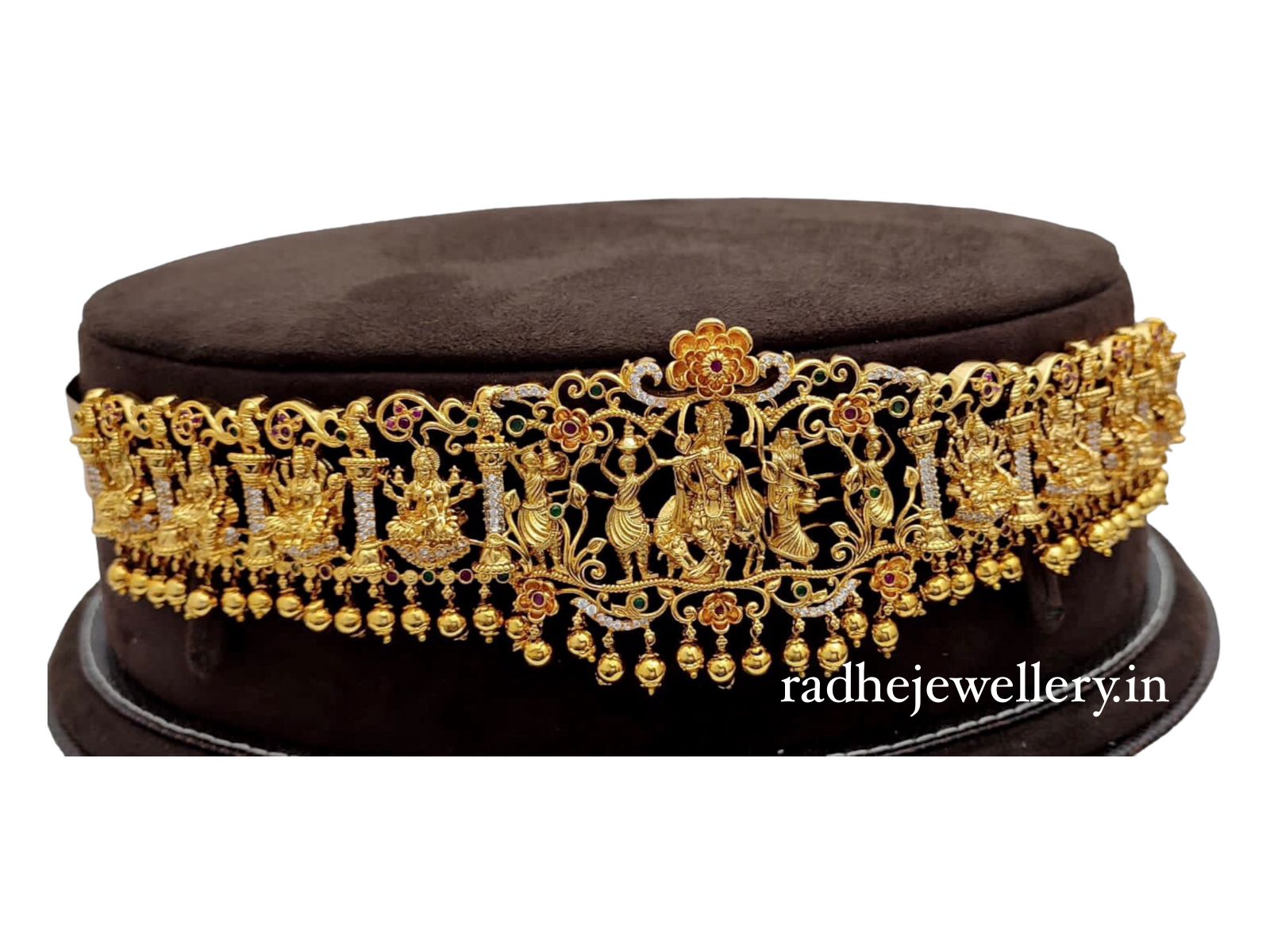 Masterpiece Lord Krishna With Astalakshmi Designer Hip Belt