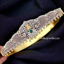 AD Stones Studded Beautiful Floral Designer Hip Belt With Pearls, 2 Choices of Stones