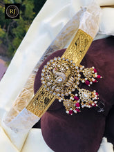 Gold Plated Waist Belt With AD Stones peacock Pendant