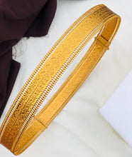 Gold Brass Plain hip belt for women saree Adjustable Indian waist belt [SIZE -38 TO 46 ] adjustable