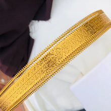 Gold Brass Plain hip belt for women saree Adjustable Indian waist belt [SIZE -38 TO 46 ] adjustable
