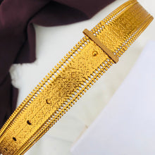Gold Brass Plain hip belt for women saree Adjustable Indian waist belt [SIZE -38 TO 46 ] adjustable