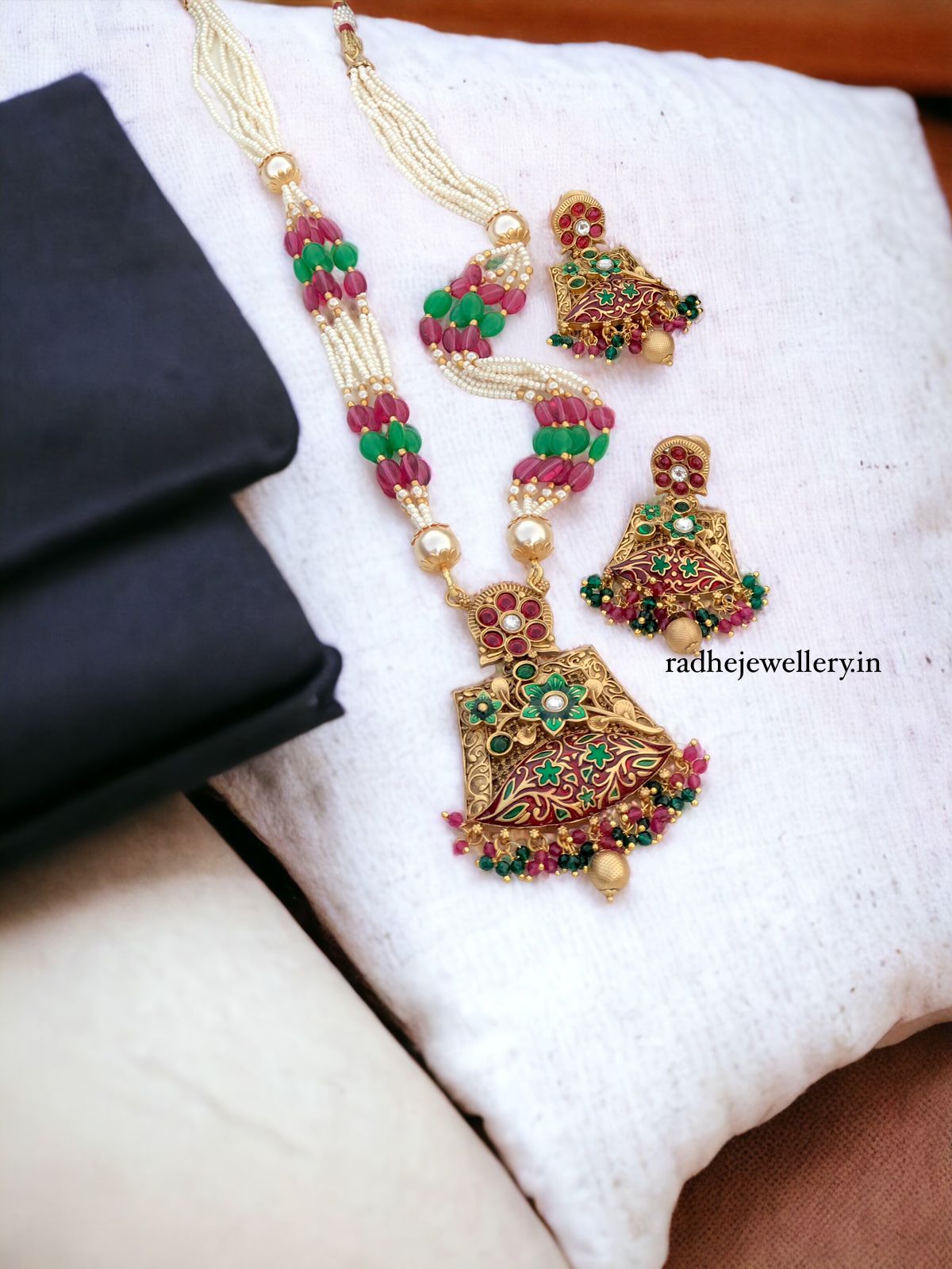 Tribal Long Haram Rajwadi Jewellery Set, All Brass, Premium Quality