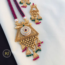 Long Haram rajwadi Jewellery Set, All Brass, Premium Quality