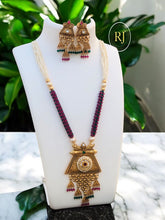 Long Haram rajwadi Jewellery Set, All Brass, Premium Quality