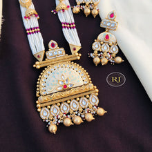 Multicolor Gold Plated Jadau Kundan Necklace Set