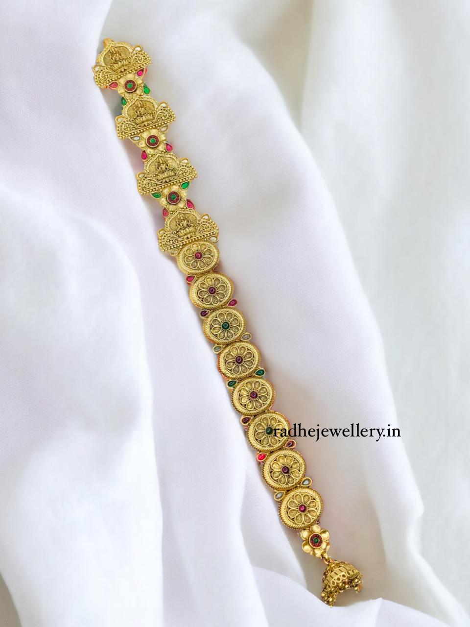 Temple Nagas Hair Jadanagam Kemp Guttapusalu Jada Billai Choti Bridal Jewellery