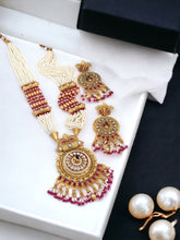 Tribal Long Haram Rajwadi Jewellery Set, All Brass, Premium Quality, 2 Colors