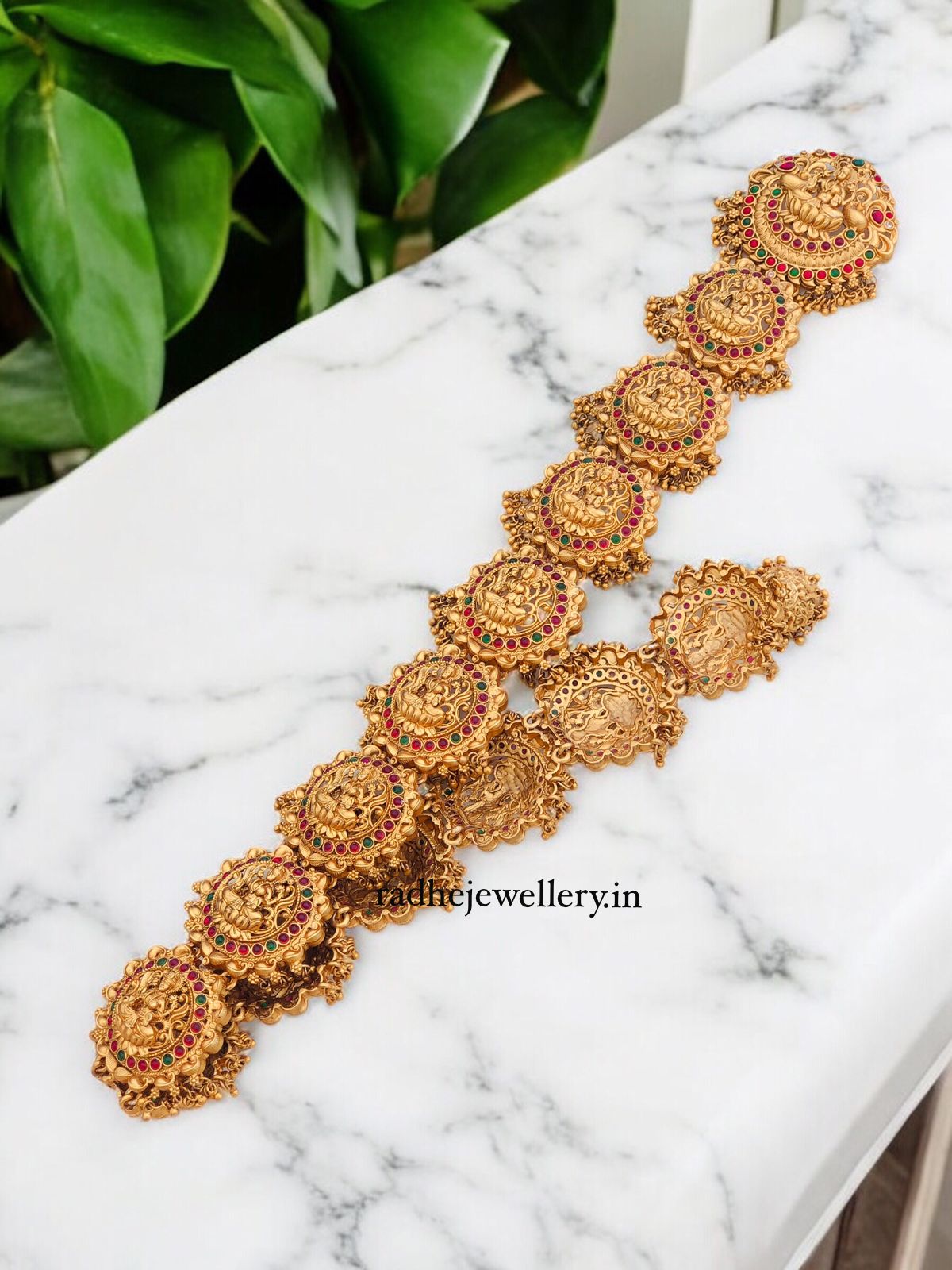 Temple Nagas Hair Jadanagam Kemp Guttapusalu Jada Billai Choti Bridal Jewellery