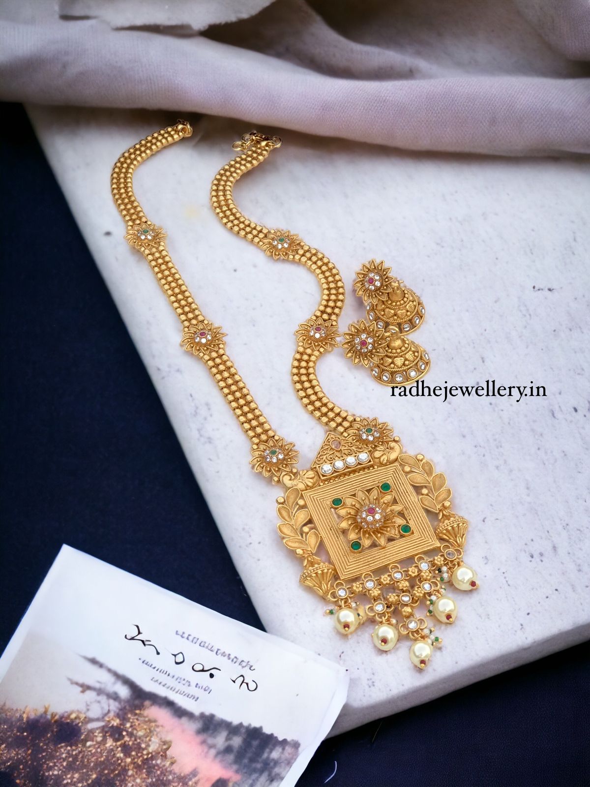 Tribal Long Haram Rajwadi Jewellery Set, All Brass, Premium Quality