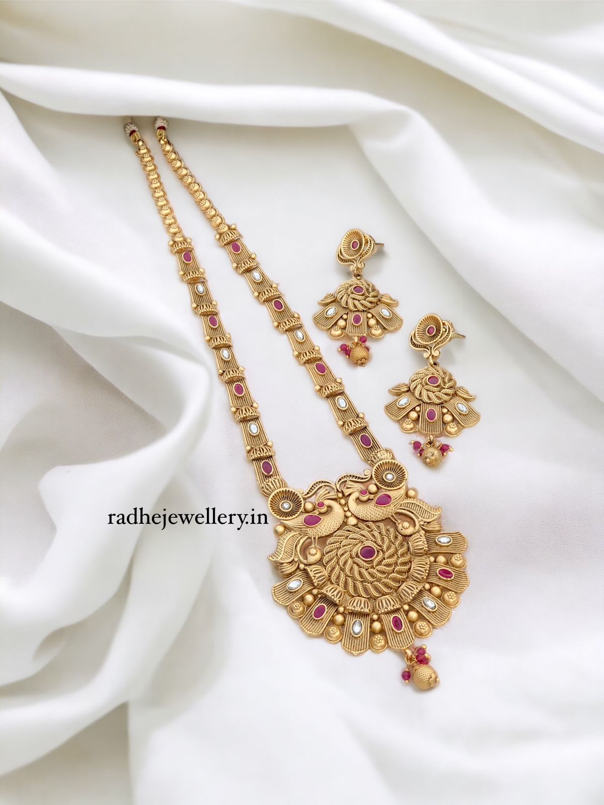 Tribal Long Haram Rajwadi Jewellery Set, All Brass, Premium Quality