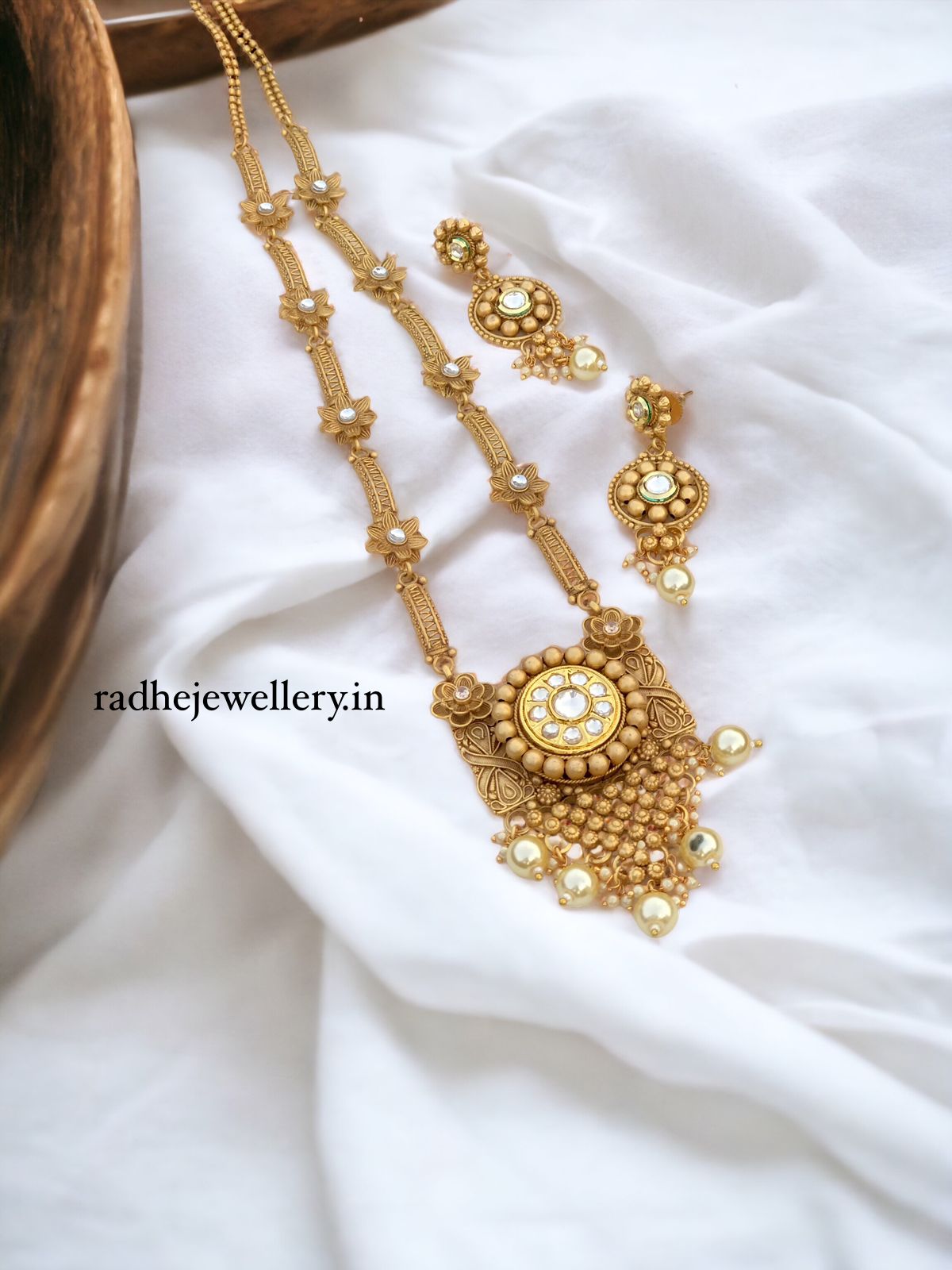 Tribal Long Haram Rajwadi Jewellery Set, All Brass, Premium Quality