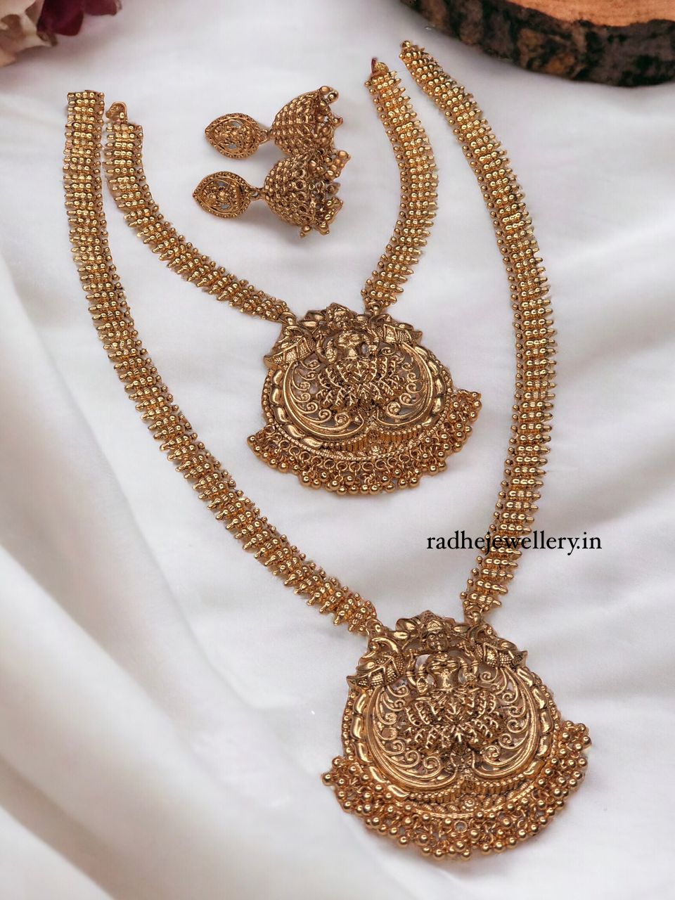 Beautiful Temple jewellery |  Matte Finish Combo Necklace Set