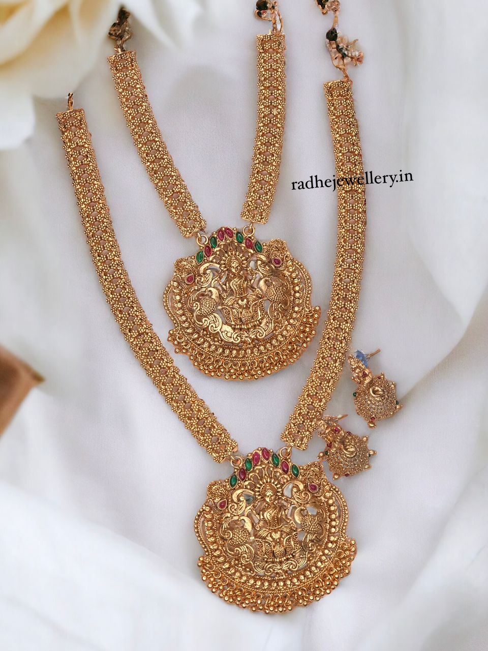 Beautiful Temple jewellery |  Matte Finish Combo Necklace Set