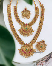 Matte Finish Beautiful combo Necklace Set for Women, Gold Plated, Indian Jewelry Set