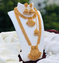 gold Finish Beautiful combo Necklace Set for Women, Gold Plated, Indian Jewelry Set