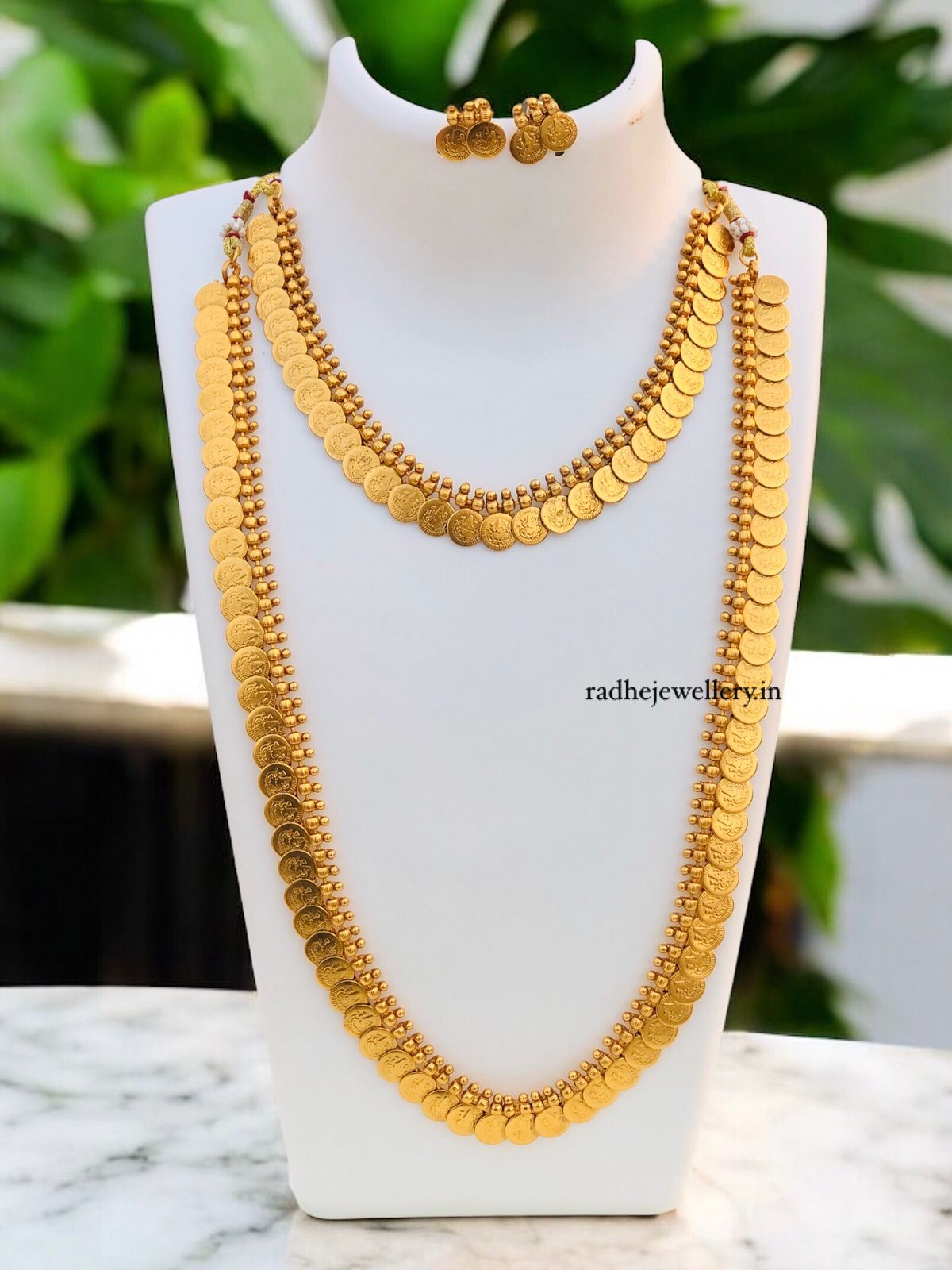 Coin Long Necklace / Antique Gold Necklace/Indian Necklace/South Indian Necklace/Lakshmi Coin Necklace/ Indian Jewelry