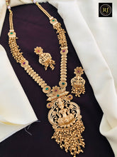 Long Haram Temple Jewellery Set, All Brass, Premium Quality