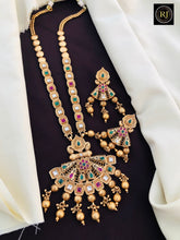 Long Haram rajwadi Jewellery Set, All Brass, Premium Quality