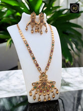 Long Haram rajwadi Jewellery Set, All Brass, Premium Quality