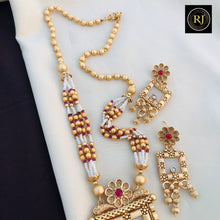 Long Haram rajwadi Jewellery Set, All Brass, Premium Quality