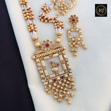 Long Haram rajwadi Jewellery Set, All Brass, Premium Quality