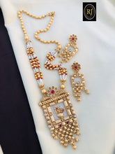 Long Haram rajwadi Jewellery Set, All Brass, Premium Quality