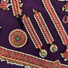 Bharatanatyam Kemp Stone bridel Jewelry set/Dance Jewelry/Natyam Jewellery/Classical Dance Jewelry