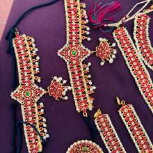 Bharatanatyam Kemp Stone bridel Jewelry set/Dance Jewelry/Natyam Jewellery/Classical Dance Jewelry