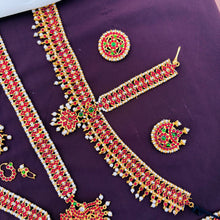 Bharatanatyam Kemp Stone bridel Jewelry set/Dance Jewelry/Natyam Jewellery/Classical Dance Jewelry